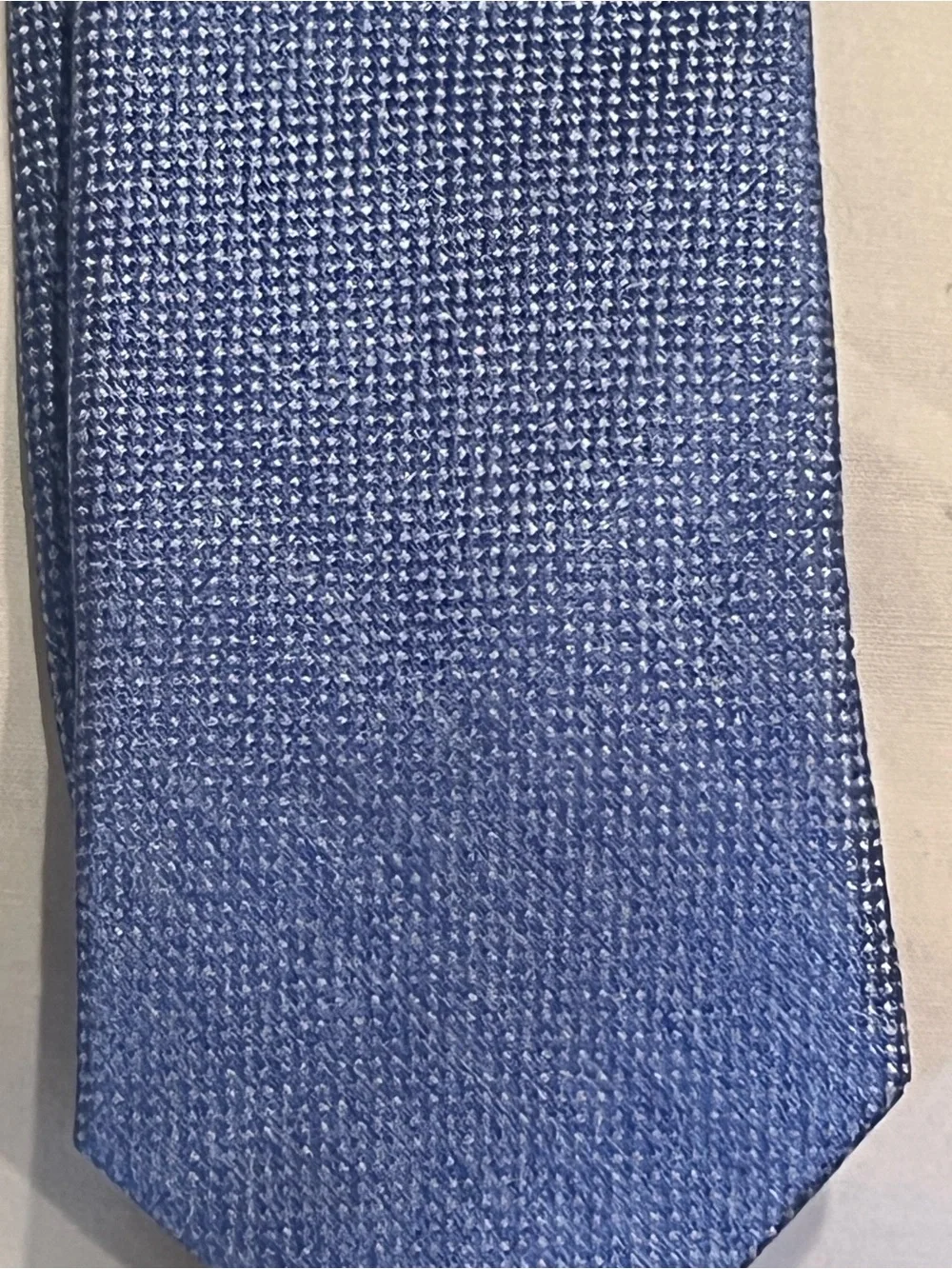 MARC NEW YORK Neck tie Boys 55” Blue & White Tiny Speck Silk & Polyester